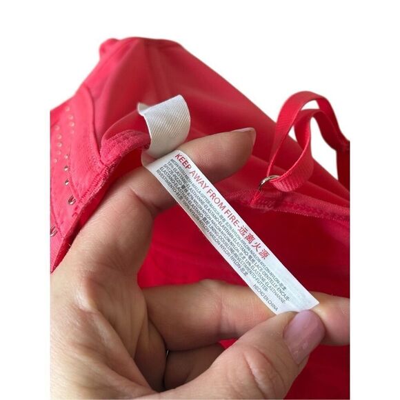 Urban Outfitters Lace Corset Top size L Pink Red Out From Under Modern Love - Picture 7 of 7